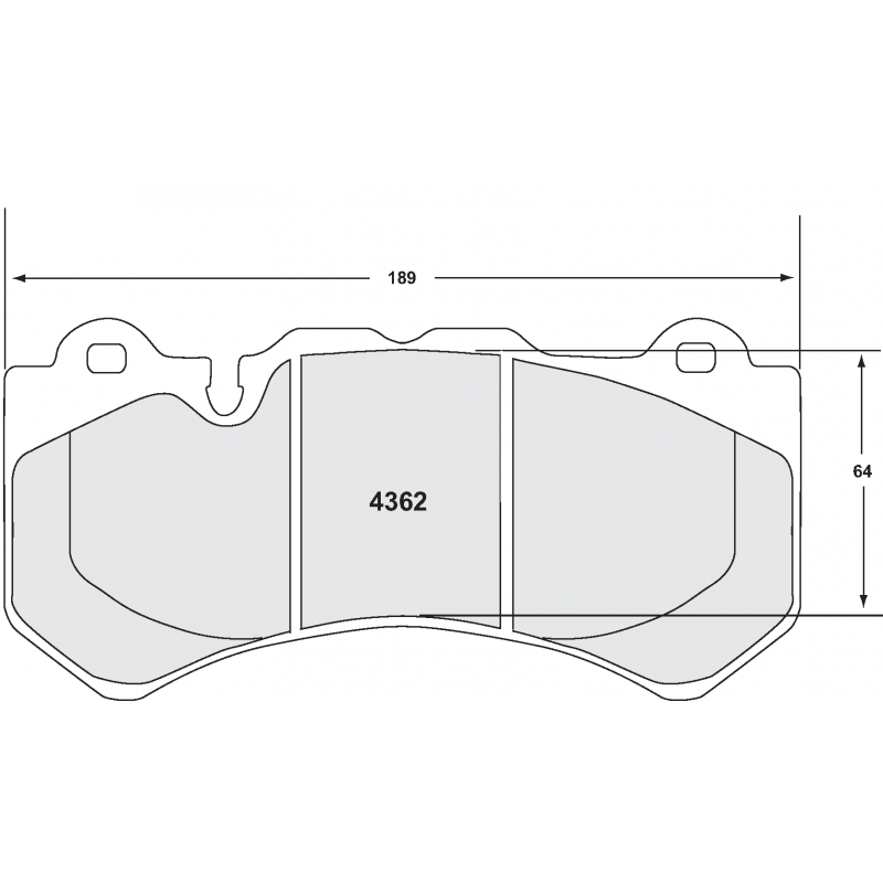 Endurance compound with less wear. Race brake pads - Ferrari 458 Challenge race
Nissan GT-R35 (2008-)
front pad